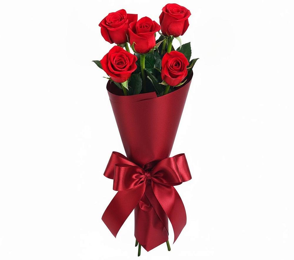 Букет 5 Красных роз Эдлесс Лав в Ерофее Павловиче