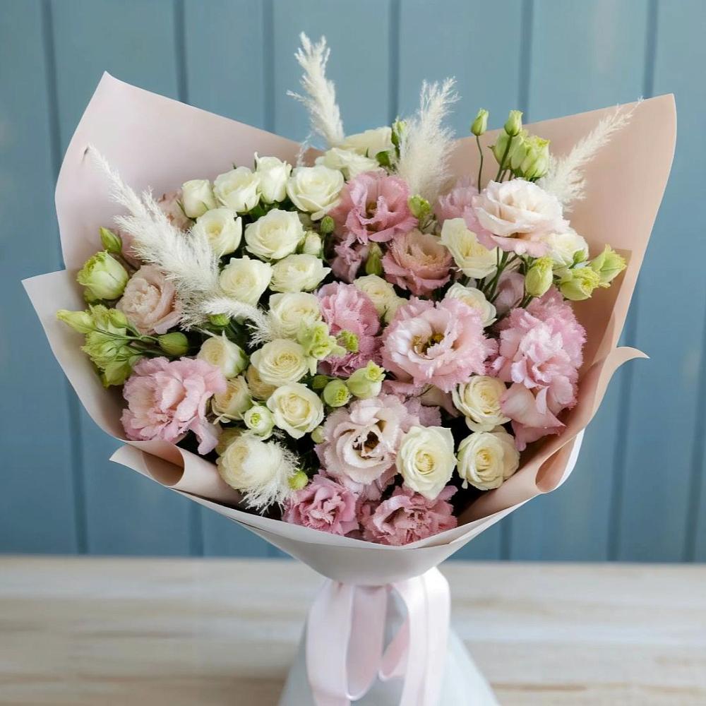 Букет цветов из: Альстромерии и Розы в Ерофее Павловиче