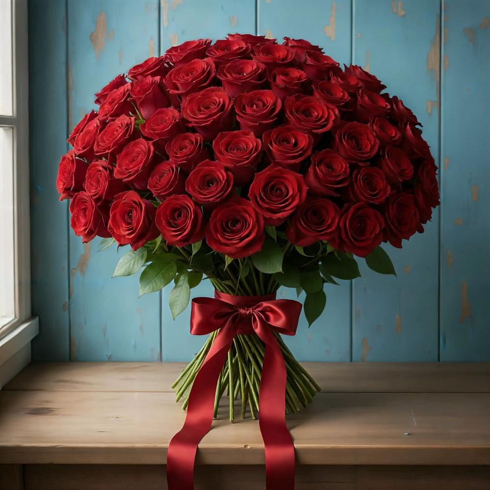 Букет Красные розы Блэк Меджик в Ерофее Павловиче