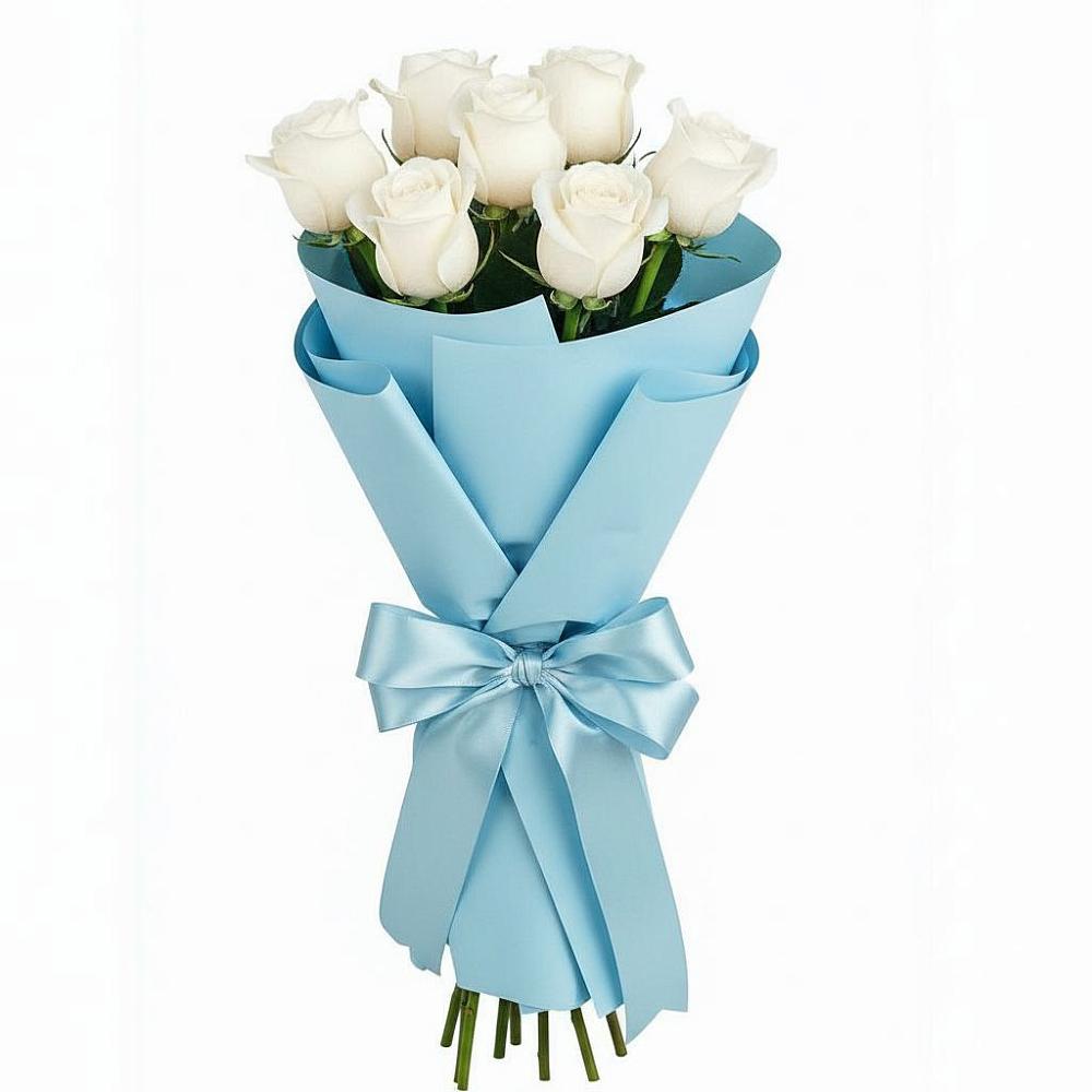 Букет 7 белых роз Проуд в Ерофее Павловиче