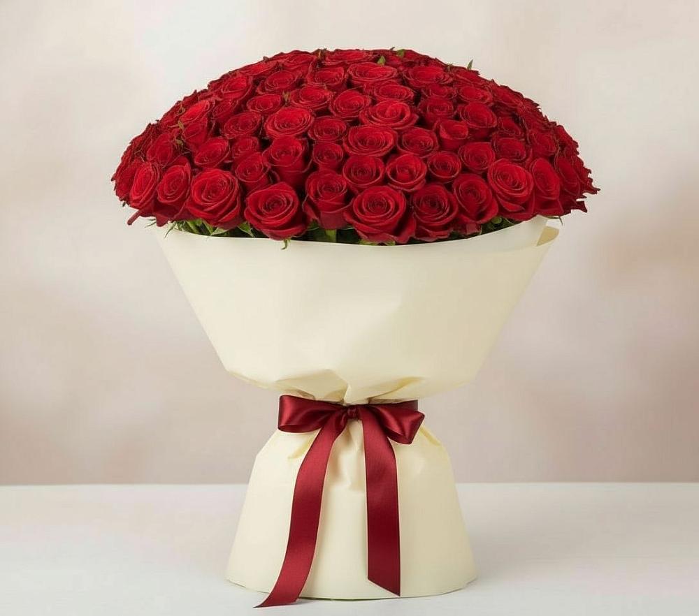Букет 101 Красная роза Милано в Ерофее Павловиче