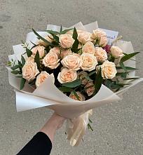 Букет Кремовые розы Латте в Ерофее Павловиче