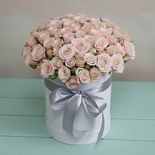 Цветочная композиция из Розы в шляпной коробке в Ерофее Павловиче