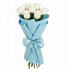 Букет 7 белых роз Проуд в Ерофее Павловиче