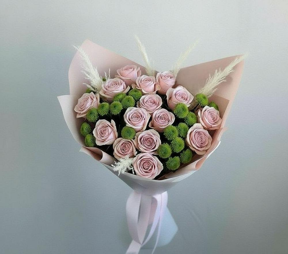 Букет цветов из: Розы и Хризантемы в Ерофее Павловиче