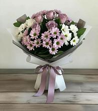 Букет цветов из:  Хризантемы и Розы в Ерофее Павловиче