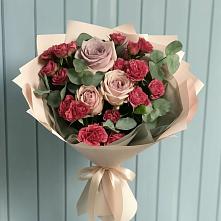 Букет цветов из:  Гвоздики и Розы в Ерофее Павловиче