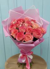 Букет 15 Розовых роз Равель в Ерофее Павловиче
